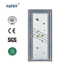 Новый дизайн алюминиевые стеклянные двери для туалета/ванной комнаты (РА-G063)